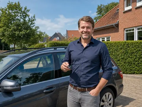 Verkäufer aus Borken mit dem verkauften Fahrzeug