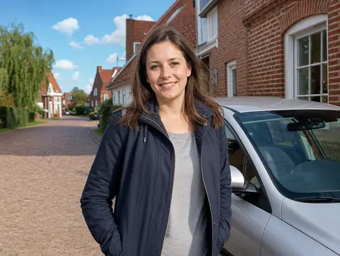Verkäufer aus Rhede mit dem verkauften Fahrzeug